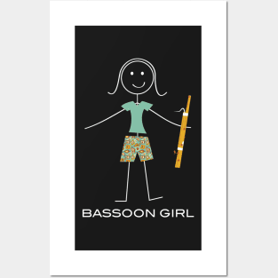 Funny Womens Bassoon Design Posters and Art